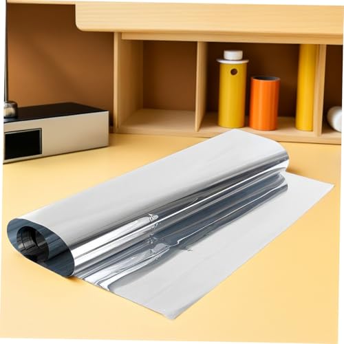 Vinilo decorativo para ventana 200x40 cm plata miniatura 6
