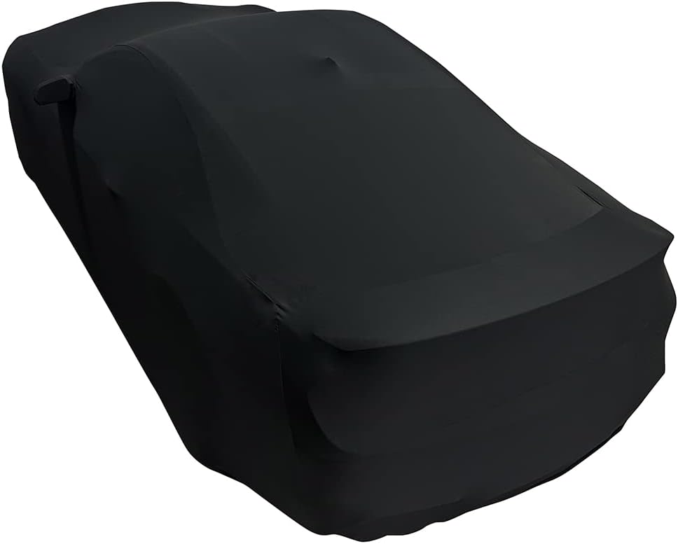 SR1 Performance USA Indoor Car Cover for Ford Mustang 2005–2026 Ultraguard Stretch Satin Custom Fit Dust Cover, Soft Breathable Scratch-Resistant Garage Protection for GT EcoBoost V6 V8 Shelby (Black)
