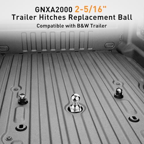 Image of Nilight GNXA2000 Gooseneck Hitch Ball Compatible with B&W Trailer Hitches, 2-5 /16 Inch Replacement Gooseneck Tow Hitch Ball 30,000lbs Load Capacity