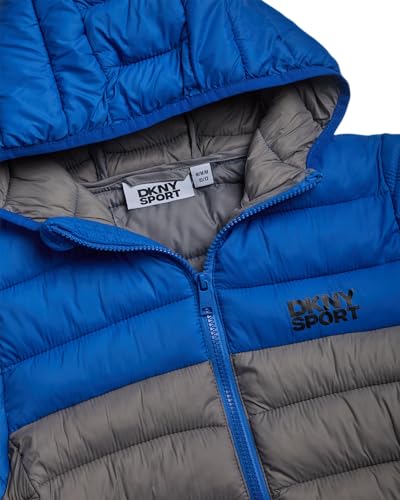Image of DKNY Boys Puffer Jacket - Midweight Insulated Wind Water Resistant Hooded Puffer Winter Coat - Quilted Winter Jacket for Boys