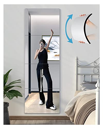 Shatterproof Wall Mirror Full Length for Bedroom, Acrylic Gym Mirrors For Home, Extra Thick: 0.12...