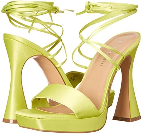 Madden Girl Women's Zorra Heeled Sandal, Lime, 6 | Image 6