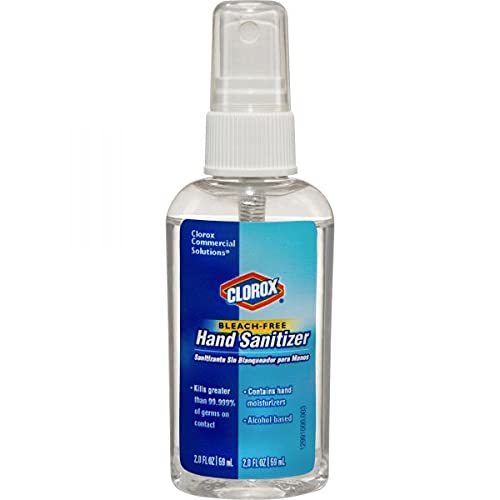 Clorox CLO 02174 Bleach-Free Hand Sanitizer, 2.0 FL OZ, (6-Pack), Contains Hand Moisturizers, Alcohol-Based