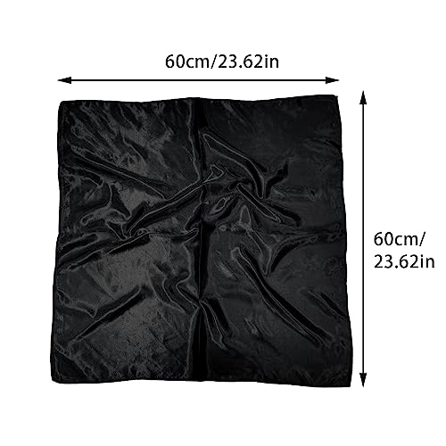 1 Piece of Square Satin Scarf Wrap Ribbon Neck Scarfs Halloween Retro Costume (23.62" x 23.62")2