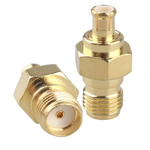 Futheda 2PCS SMA Female to MCX Male Connectors RF Coaxial Adapter Car Aerial Adapter Compatible with Dab + Radio JVC Alpine Pioneer Clarion Kenwood Pure Revo