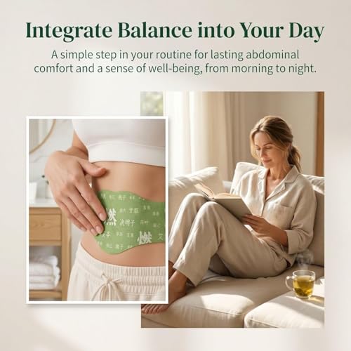 Image of Japanese Herbal Balance Patch, Plant-Based Ingredients, Comfortable Adhesive Design, Balance Belly Button Patch Natural Detox & Slimming Waist Sticker Easy Topical Use