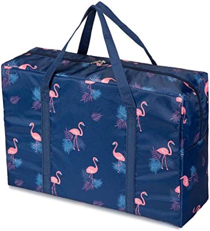PAXLamb Carry-on Bag Foldable Flight Bag Travel Duffel Bag Travel Luggage Bag Lightweight Travel Luggage Duffle Tote Bag Waterproof Luggage Organizer Storage (Navy Blue Flamingo) 2 PAXLamb Carry-on Bag Foldable Flight Bag Travel Duffel Bag Travel Luggage Bag Lightweight Travel Luggage Duffle Tote Bag Waterproof Luggage Organizer Storage (Navy Blue Flamingo)
