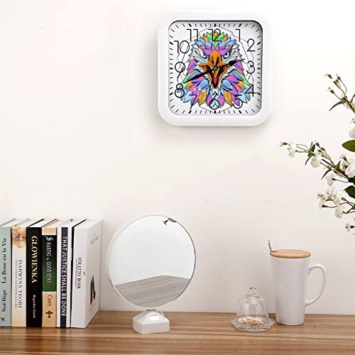 Pendule murale oiseau coloré moderne horloge silencieuse maison bureau 26cm - 5