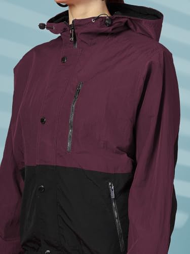 Image of CHKOKKO Sunscreen Jacket for Women Hooded Zipper Sports Jacket | UV Protection | Sun Protective | Lightweight Water Resistant | Riding Biker | Outdoor Travel Gym Running