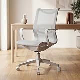 Ya-Home Sedia da Ufficio Sedia Ergonomica in Rete Sedie, Grigio