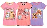 Angel Face Girls’ Nightgown Pajamas – 3 Pack Sleepwear Night Dress Sleep Shirt (4-14), Size 10, Pj Party
