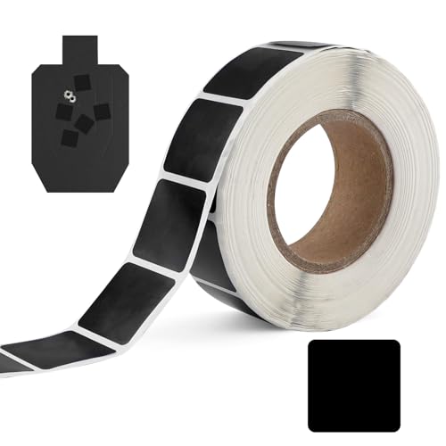 Image of 1000 Pcs Shooting Target Pasters 2.2cm, Black Target Repair Stickers, Splatter Target Stickers for Shooting Practice, Self Adhesive Target Repair Dots for Pistol Rifle Airsoft Archery Training