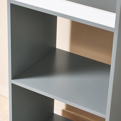 SoBuy SoBuy Kinderkleiderschrank mit 3 Haken Kindergarderobe Kleiderschrank Kinderzimmer Kinder Kleiderschränke mit Boxen Kleiderständer Kinder Regal Kinderzimmer Gris 97x108x35cm KMB40-HG - Funktionsansicht 5 | Kinderzimmermöbel