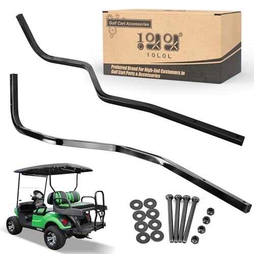 10L0L Heavy Duty Golf Cart Rear Strut Support Brackets for Yamaha Long Roof (Fits 88 Inch Long Top Models Only), Durable Rear Strut Brace & Long-Lasting Performance