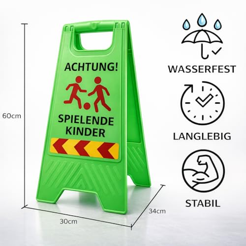 Supports d'avertissement pliables pour sécuriser la rue et la sortie de garage des enfants