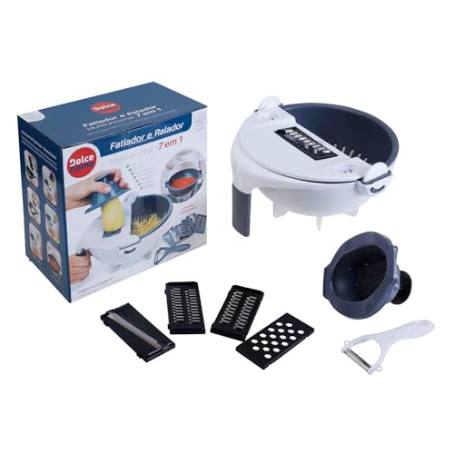 Cortador Fatiador Legumes Ralador 7 em 1 Multifuncional Inteligente Escorredor vegetais Alimentos Lâ