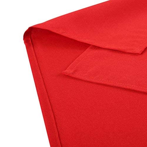 Waysle Square Tablecloth, 52 X 52 Inch, Red Table Cloth For Square Or Round Tables In Washable Polyester, Great For Wedding, Restaurant, Party, Banquet Decoration #TOP2