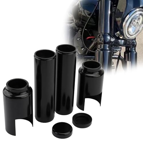 Couvercle protection amortisseur moto Harley V-Rod 2007-2011 capuchon de fourche avant noir
