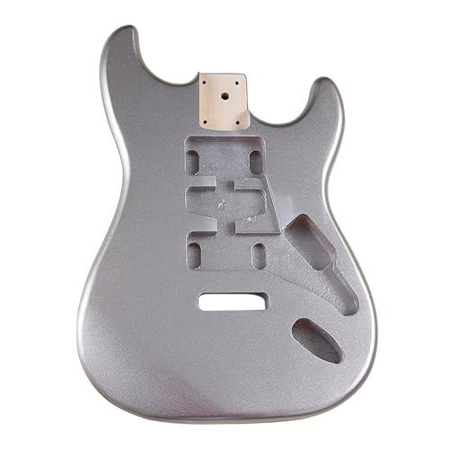 Electric Guitar With Silver Body Glossy Guitar Body Assembly And DIY Electric Guitar Modification Instrument Accessories Guitar Bodies