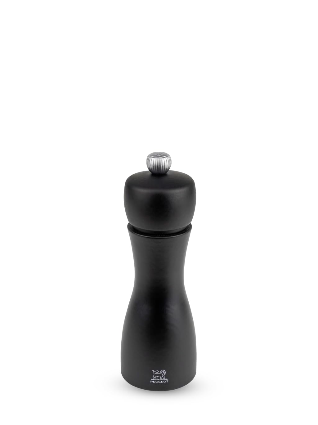 PEUGEOT - Tahiti 15 cm Pepper Mill - Black Pepper Included - Classic Grind System - Made with PEFC Certified Wood - Lifetime Guaranteed Mechanism - Made in France - Matt Black