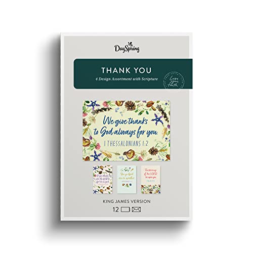 DaySpring We Give Thanks Thank You Cards (12 Pack)