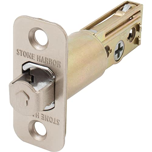 Stone Harbor Hardware Cerrojo para Cerraduras Redondas de Puertas Correderas, Privacidad (Dormitorio/Baño), 2-3/8 Pulgadas, Níquel Satinado miniatura 1