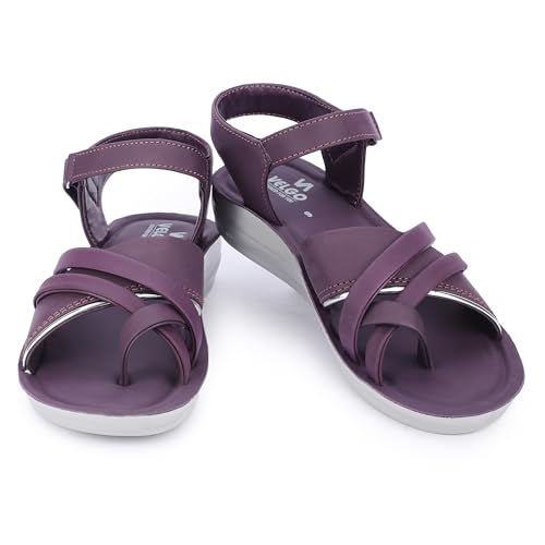 Image of Ango Women's Black Gladiator Sandals with Platform Sole, Strappy Design, Casual For Girls