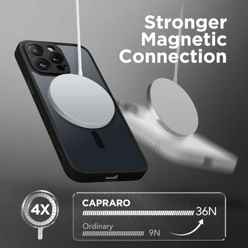 CAPRARO Magnetic Case for iPhone 15 Pro Max, Compatible with MagSafe, Full Camera Protection, 14FT Drop Protection - Image 4