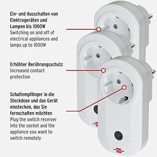 Brennenstuhl Funkschalt-Set RC CE1 3001, 3er Funksteckdosen Set – Ansicht 2