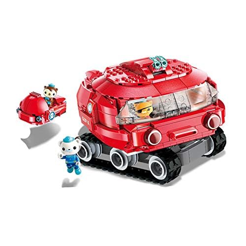 BASEPLATES Building Block Ocean Adventure Octonauts GUP-X Launch and Rescue Vehicle & Barnacles Shellington Kwazii 395pcs Building Brick Set-No Package Box