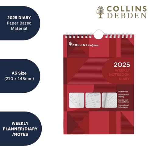 Collins Leadership 2025 Diary A5 Day to a Page Business Planner (24 hour Appointments), Business Planner and Organiser - Image 3