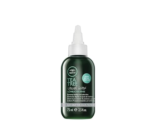 Tea Tree Enjuague especial de kombucha de desintoxicación, elimina la acumulación, añade brillo, para todo tipo de cabello