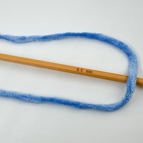 Image of Cuddly Velvet Chenille Yarn, Super Soft Bulky, Blue, 3-Pack