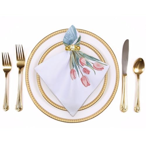 Servilletas de Tela con Bouquet de Tulipanes miniatura 4