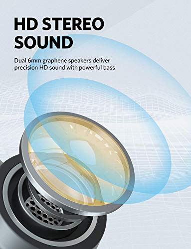 Wireless Earbuds, [2020 Upgraded] EarFun Free Bluetooth 5.0 Earbuds with Wireless Charging Case, USB-C Quick Charge, IPX7 Waterproof in-Ear Wireless Headphones, Deep Bass, 30H Playtime Built-in Mic