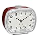 Produktbild TFA Dostmann Analoger Wecker, 60.1032.05, im Retro-Look, mit Snooze-Funktion, weinrot, L115 x B65 x H125 mm