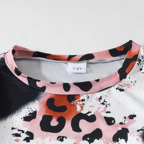 Image of Tween Girl's Letter Print Top + Jogger Pants 2 Piece Casual Outfit Set Kids Fall Clothing, Sizes 6-14 Years