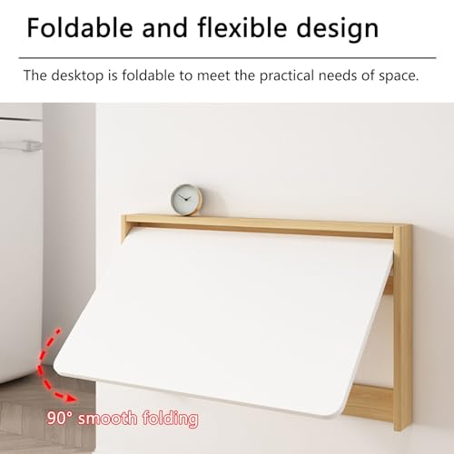 Table pliante murale bureau peu encombrant compact pour aménagement chambre et salon - 4