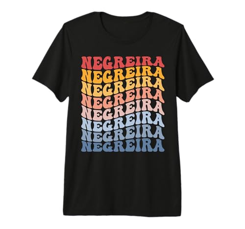 Ciudad de Negreira Groovy Retro Camiseta Premium