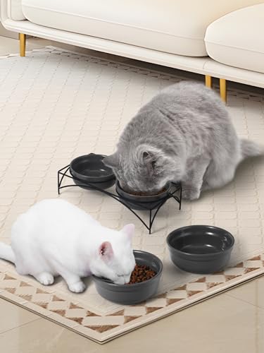Y Yhy VES204 Dog&Cat Food Bowls,12Oz Ceramic Raised Pet Bowls thumb #5