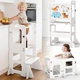 Woodure 4-in-1 Toddler Kitchen Step Stool, Learning Standing...
