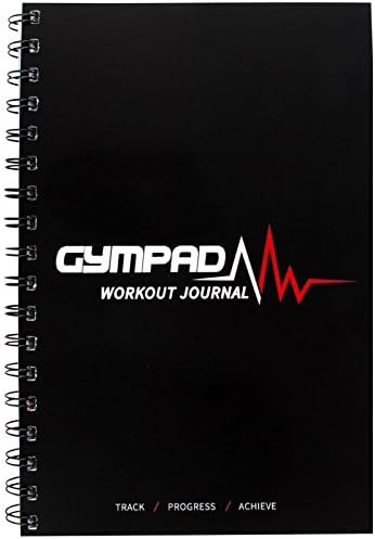 GymPad - (Black) - A stylish workout journal with over 25 useful resources...