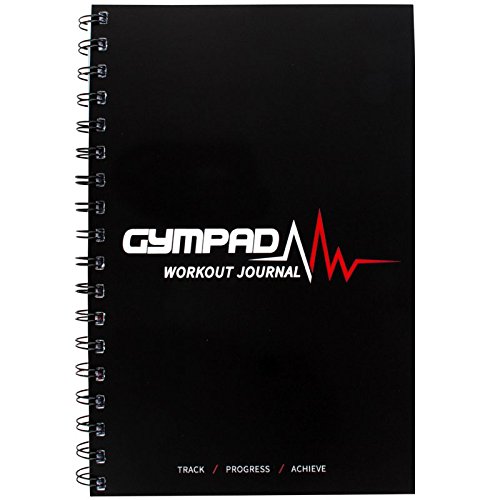 GymPad Workout Planner - A Stylish Workout Journal with Over 25 Useful Resources - Designed and Created by Fitness Professional's - Premium Quality A5 Journal Black (Single)