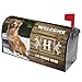 Ussunarts Personalized Dog Memorial Gifts Customized Mailbox Covers Magnetic Wraps Decor with Family Name Initial Letter and Address, Standard Size Large 25.5 x 21 / Small 21 x 18