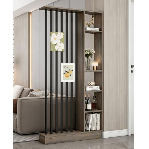 Séparateur d'espace polyvalent avec étagères de rangement modulables