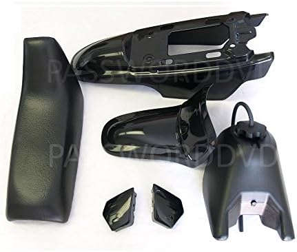 YAMAHA PW50 PW 50 ASIENTO DE PLÁSTICO TANQUE DE GAS CARENADOS KIT - Negro