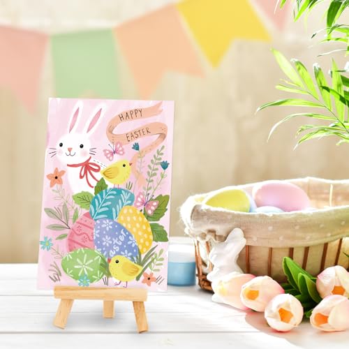 JarThenaAMCS 36 conjuntos de cartões de felicitações de Feliz Páscoa Floral Coelho Coelho Ovo Cartõe