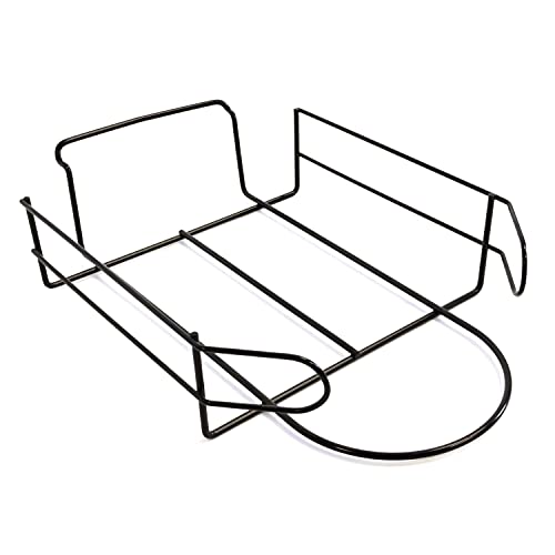 Black/Chrome/White Slatwall Cap Display Rack for Displaying Fitted Hats, Snapback Hats, Unstructured Hats, and Ball Caps (Quantity 1) (1, Black)