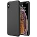 Maxboost LiquidSkin Pro Case Designed for Apple iPhone Xs MAX Case 2018 (6.5") Premium Silicone Casing with Inner Microfiber Lining and Anti-Scratch/Anti-Slip Smooth Surface [Excellent Grip] - Black