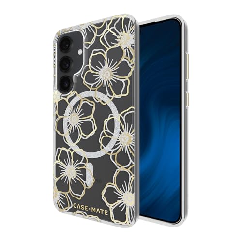 Case-Mate Samsung Galaxy S25 Plus Case - Magnetic Phone Case - Floral Gems